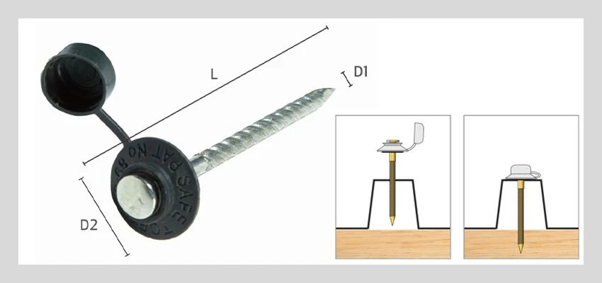 Plastic Waterproof Cap Roofing Screws