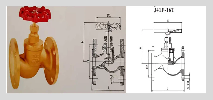 product-850-400 brass flange globe valves details