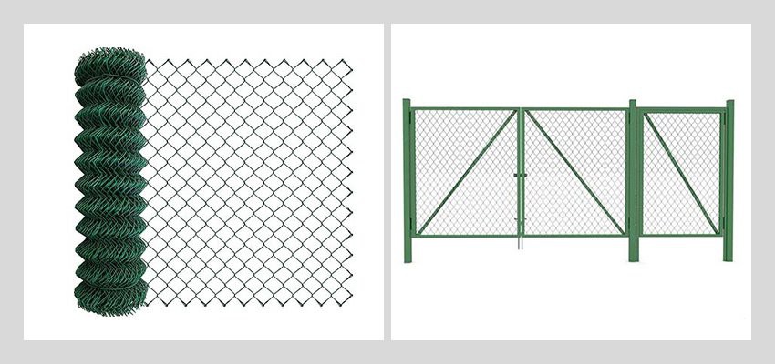 Vinyl Coated Chain Link Fence Mesh types