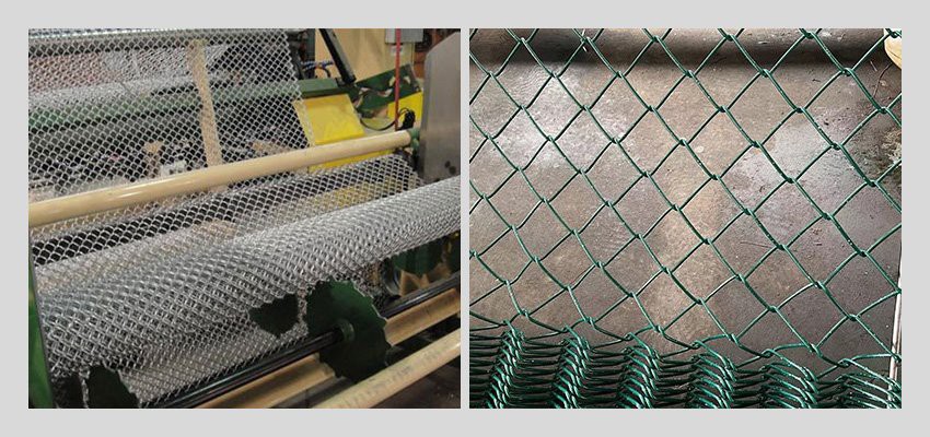 Vinyl Coated Chain Link Fence Mesh inspection