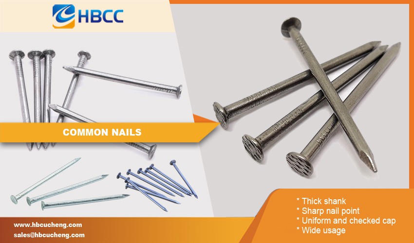 product-850-500 Carbon Steel Black Common Nails features